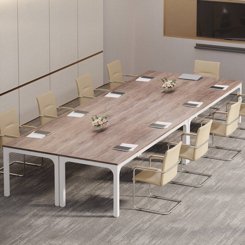 78.74" Large Rectangle Conference Table, Office Meeting/Seminar/Business Table Desk for Office Boardroom & Meeting Room