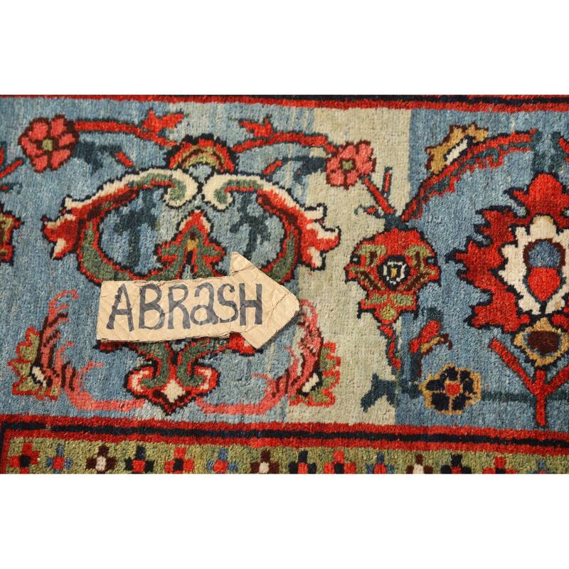 Hand Knotted Oriental 100% Wool Carpet Traditional Floral Red Bidjar Area Rug - 18' 11'' X 11' 7''