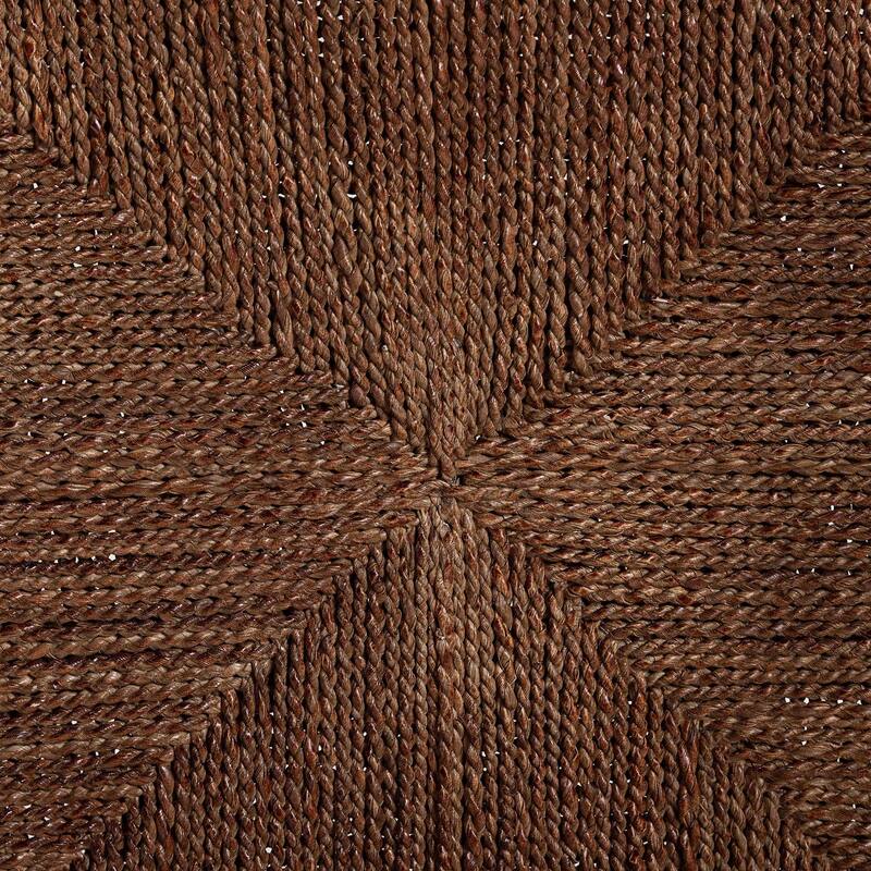 Ramos Marbled Tortoise Natural Rattan and Seagrass Armchair - Handwoven Wicker Chair, Rustic Boho Accent Seating