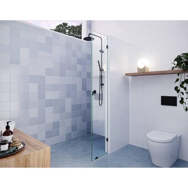 Glass Warehouse 78" x 10.5" Frameless Shower Door - Single Fixed Panel