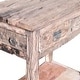 32 Inch Rustic Kitchen Island Table, 2 Drawers, Distressed White Wood ...