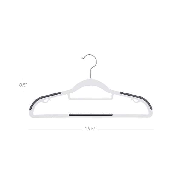 Multi-Purpose Clothes Hangers with Anti-Slip Rubber Grips Space-Saving ...
