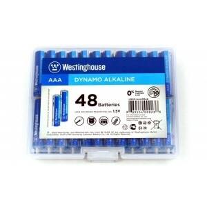 48 AAA Pack Alkaline Batteries- Reusable Hard Case
