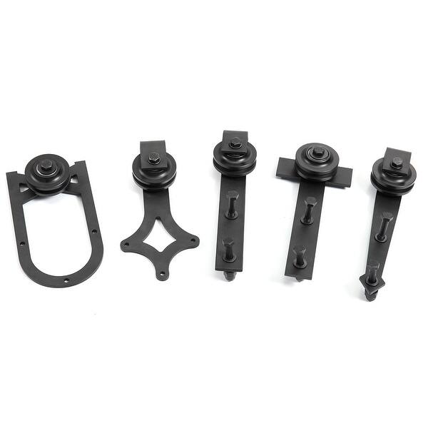 AONAYIOA 6FT Top Mount Sliding Barn Door Hardware Kit