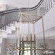 preview thumbnail 1 of 7, Hunter Sunjai 4 Light Modern Candle Pendant - Entry, Dining room - Caged, Glam, Candle 17" - Alturas Gold