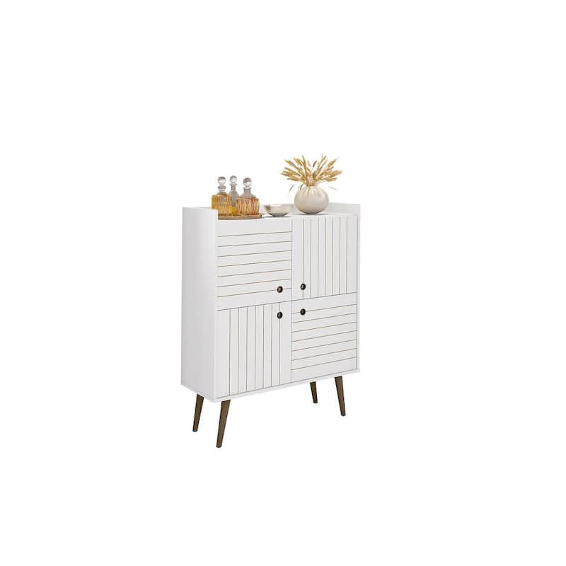 Manhattan Comfort Bogart 45.5" Mid-Century Modern Accent Cabinet