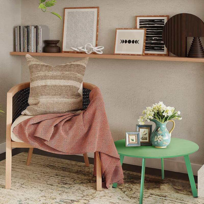 18" or 28" Round Outdoor Side Table End Table Coffee Table