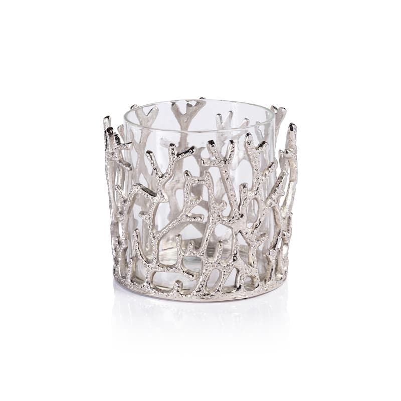 Coral Sea Brass Hurricane w/ Glass Insert - Nickel