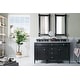 preview thumbnail 2 of 29, James Martin Vanities Brittany 60" Double Vanity, Black Onyx