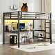 preview thumbnail 19 of 26, Space-Saving Design Loft Bed with Desk, TwinXL/Full Size