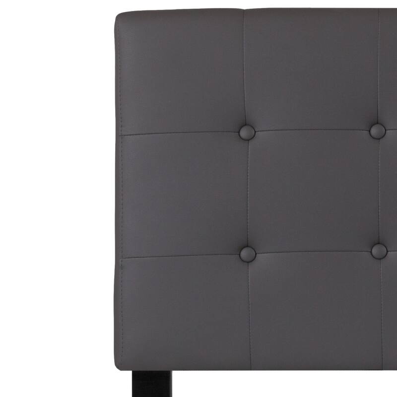 Button Tufted Upholstered Headboard