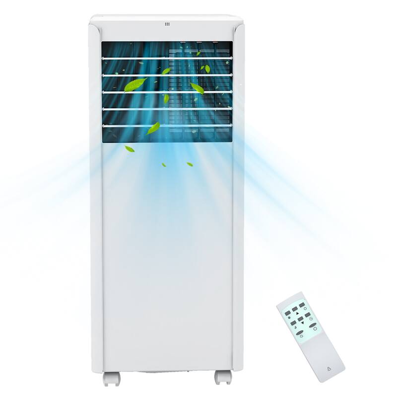 8000Btu Portable Air Conditioner, Cools Room up to 350 sq. ft - White
