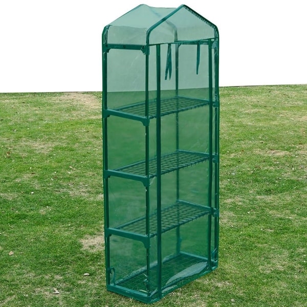 4 Shelves Greenhouse Portable Mini Outdoor Gardening Flower Plants Hot House. Opens flyout.