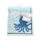 preview thumbnail 2 of 3, Lambs & Ivy Blue Ocean Blue Baby Blanket