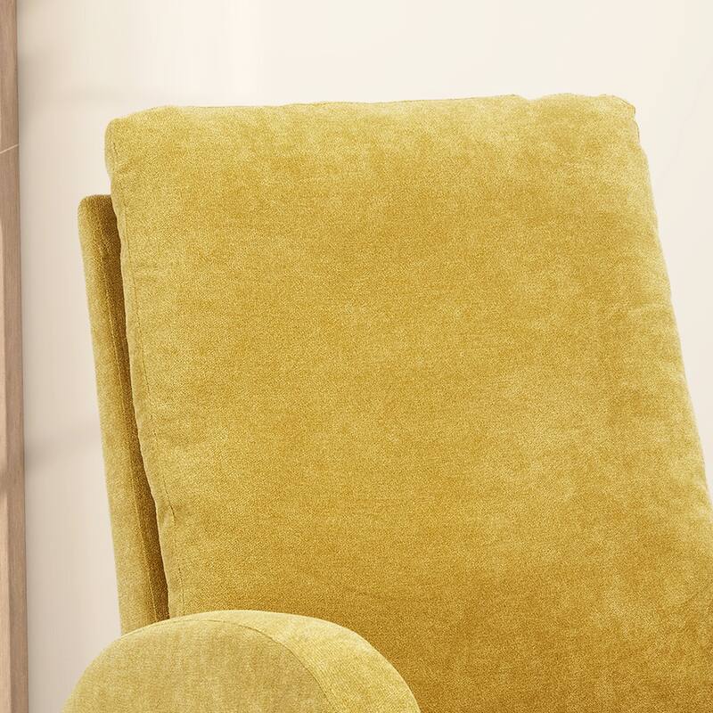 27.2"W Polyester Rocking Chair with Side Pocket