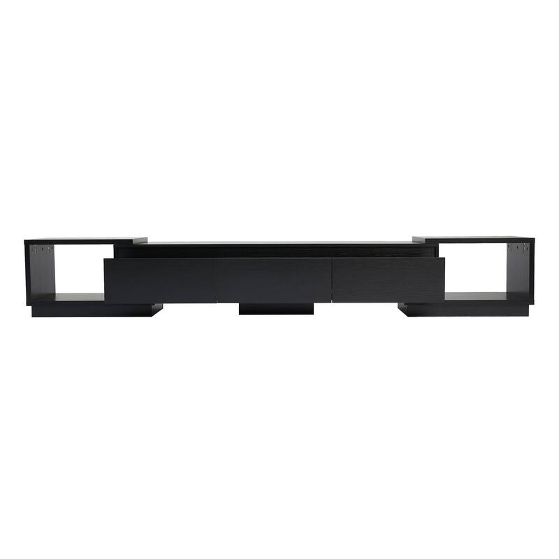 Extendable 102-Inch Modern TV Stand Media Console with 3 Drawers