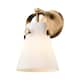 Option Brushed Brass / Matte White