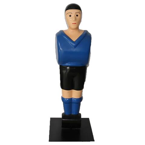 Foosball Game Player Statue Blue Shirt - 9"L x 8"W x 35"H