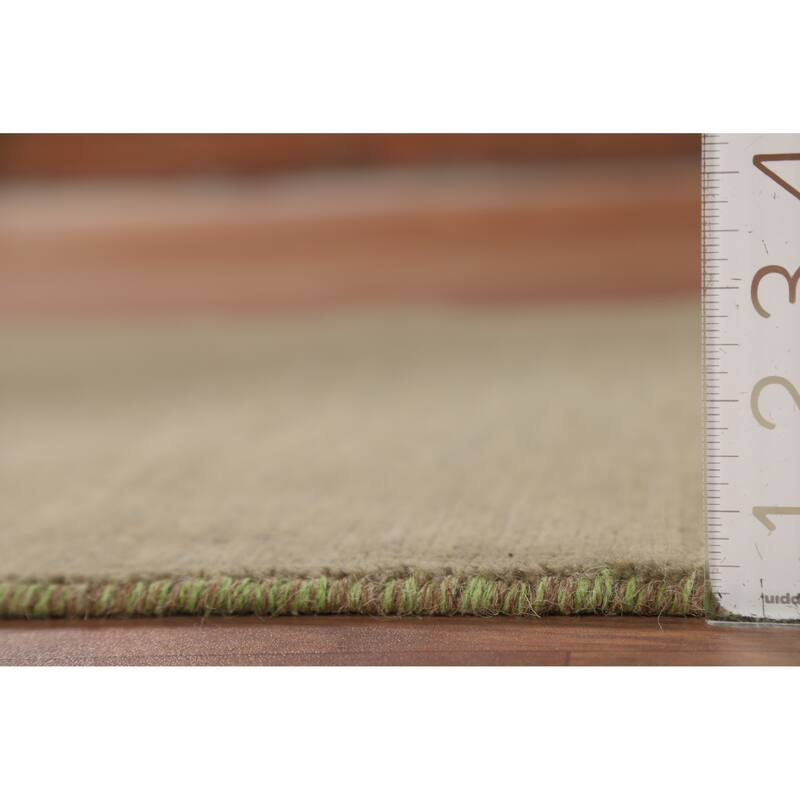 Gabbeh Modern Foyer Rug Beige Handmade Wool Carpet - 2'8"x 3'11"