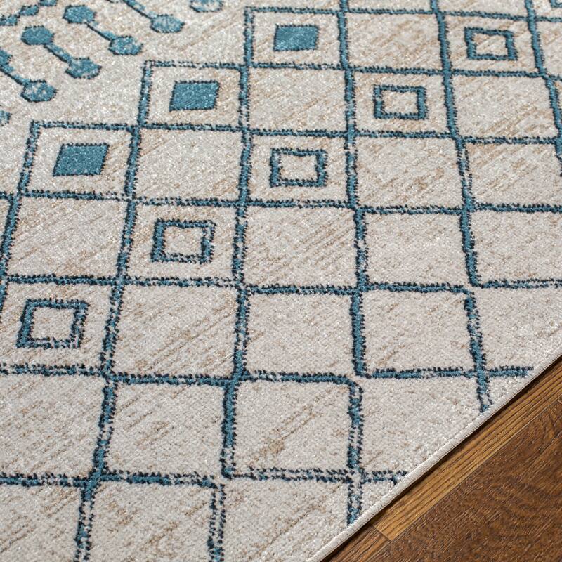Livabliss Quince Bohemian Machine Washable Area Rug