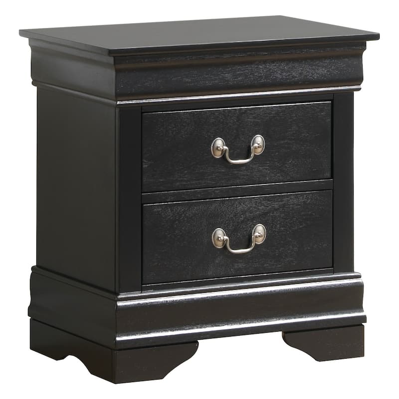 Louis Phillipe 2-drawer Wooden Nightstand