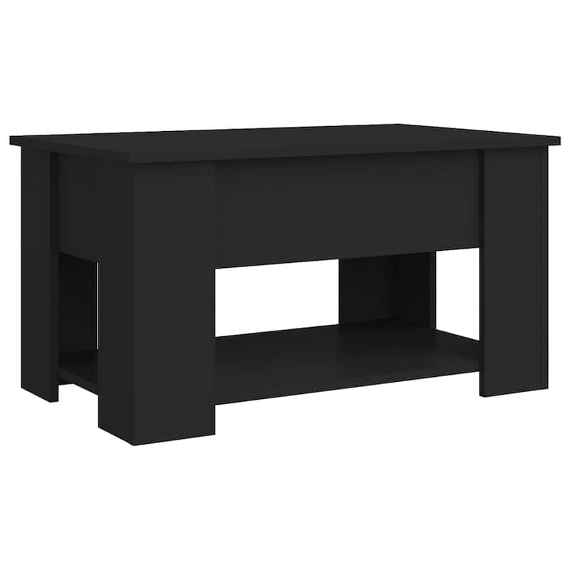vidaXL Coffee Table Lift Top End Table Accent Side Sofa Table Engineered Wood - 31.1" x 19.3" x 16.1"
