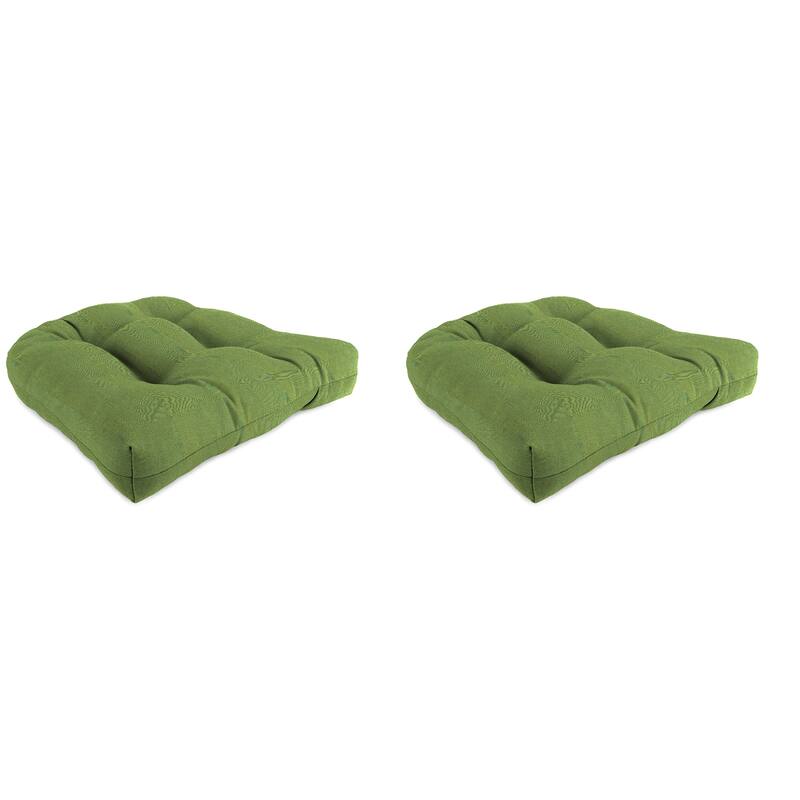 Sunbrella 18" x 18" Contoured Outdoor Wicker Seat Cushion - Set of 2 - 18'' L x 18'' W x 4'' H