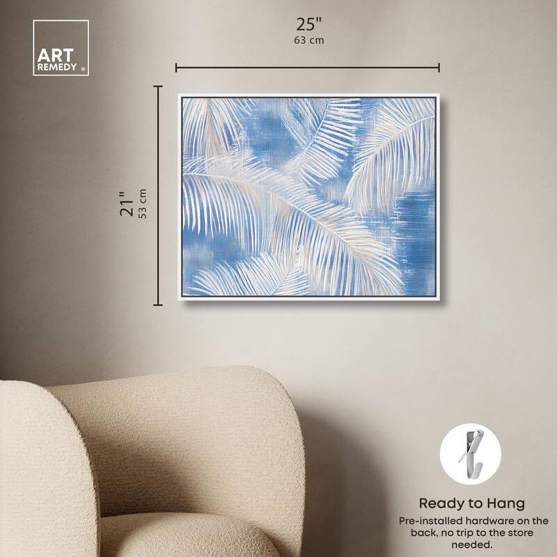 Sky Palm Silhouettes Canvas by Art Remedy