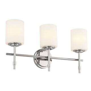 Kichler Lighting Ali 23.25 in. 3-Light Polished Nickel  Vanity Light
