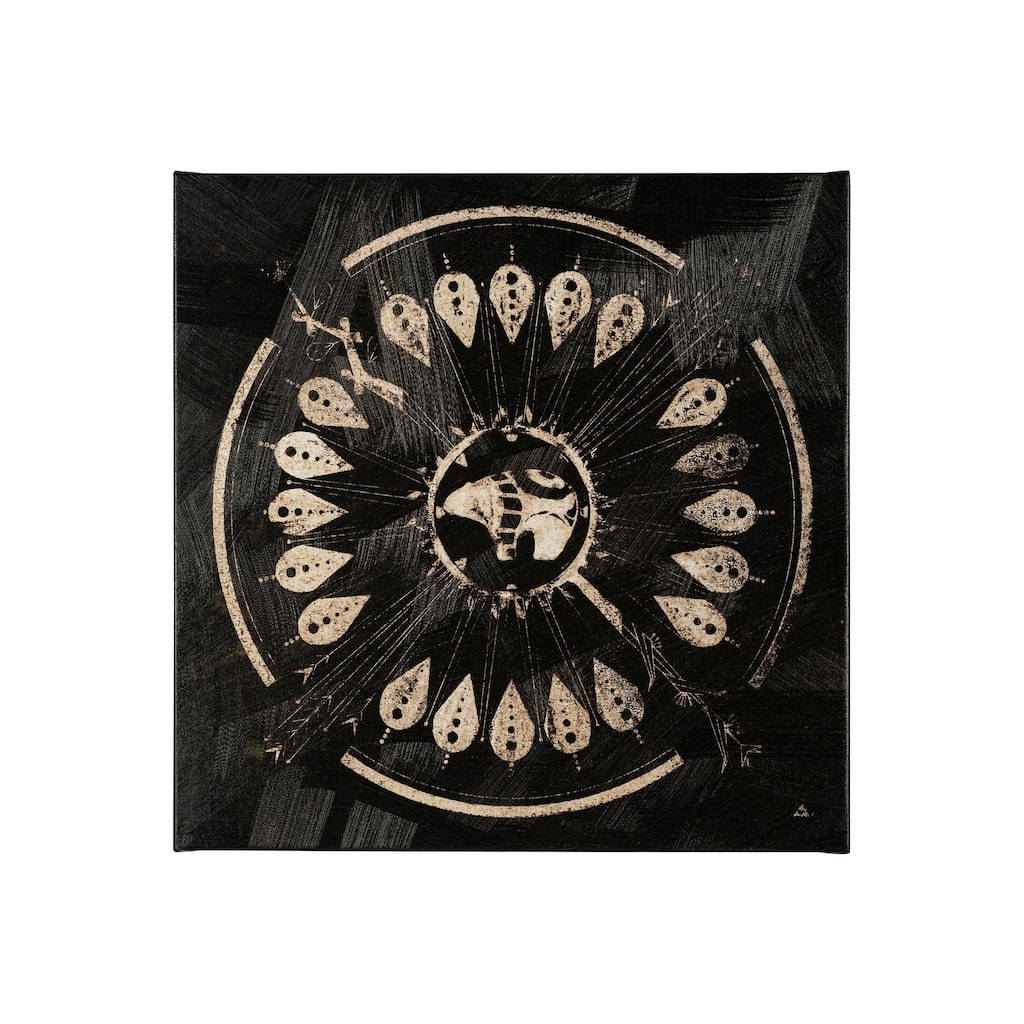 Sandpainting-Ink II (30 x 30) Canvas Art Print
