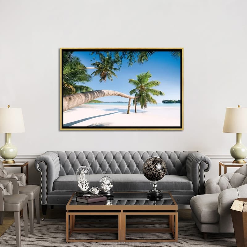 "Palm, Seychelles" by Stefan Hefele Framed