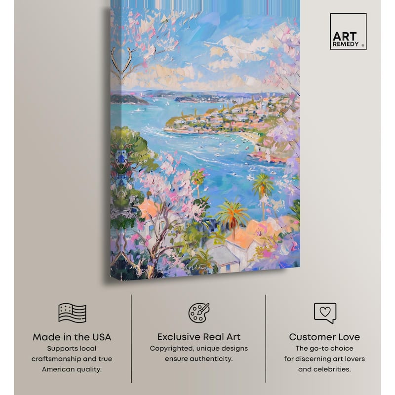 Hillside Harbor View I Canvas by Art Remedy, Gallery Wrapped