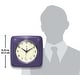 preview thumbnail 24 of 63, Infinity Instruments Retro 9.25-inch Square Wall Clock - 9.25 x 1.875 x 9.5