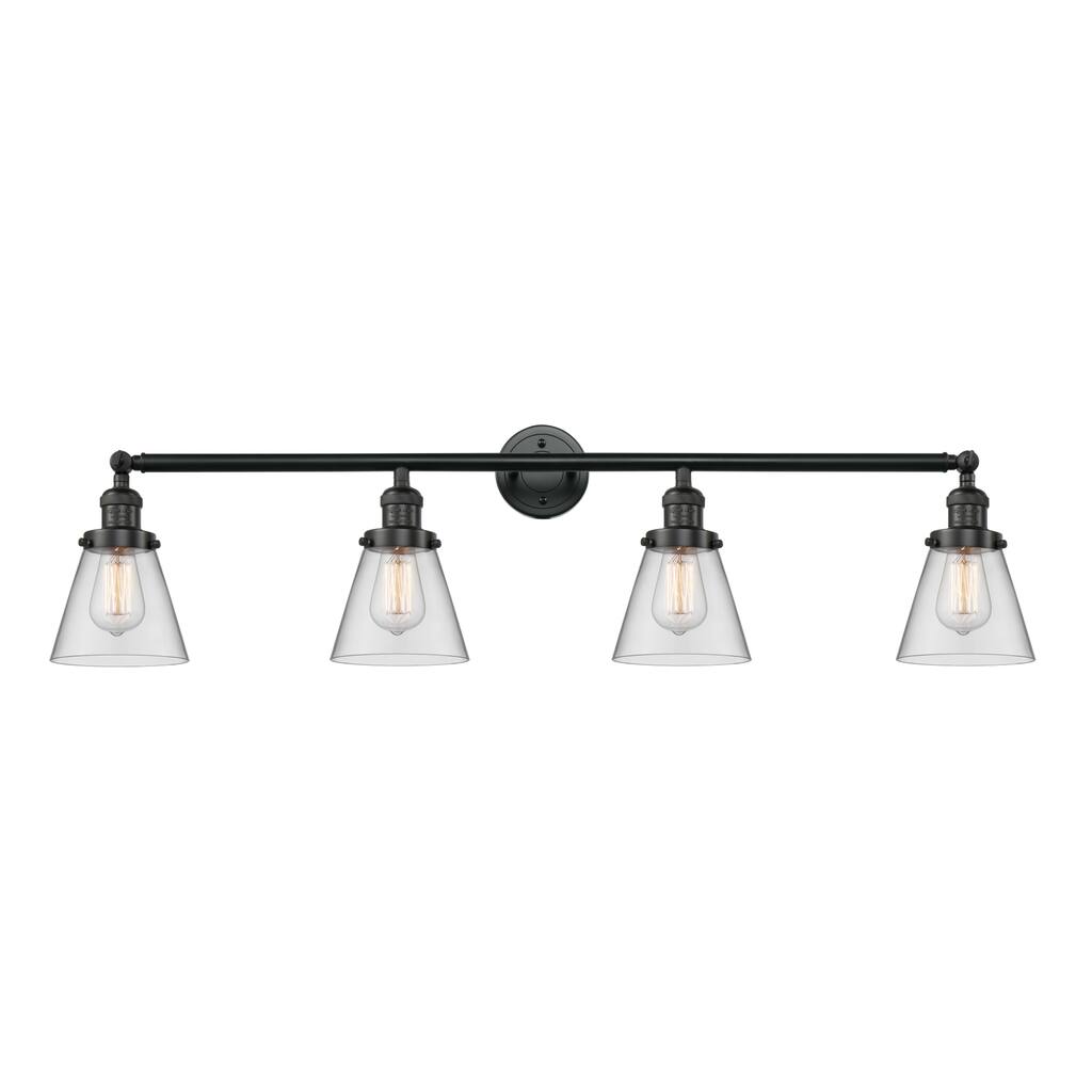 Innovations Lighting 215-10-42 Cone Vanity Cone 4 Light 42" Wide