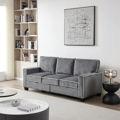 Aukfa Modern 3 Seater Sofa Couch with Storage