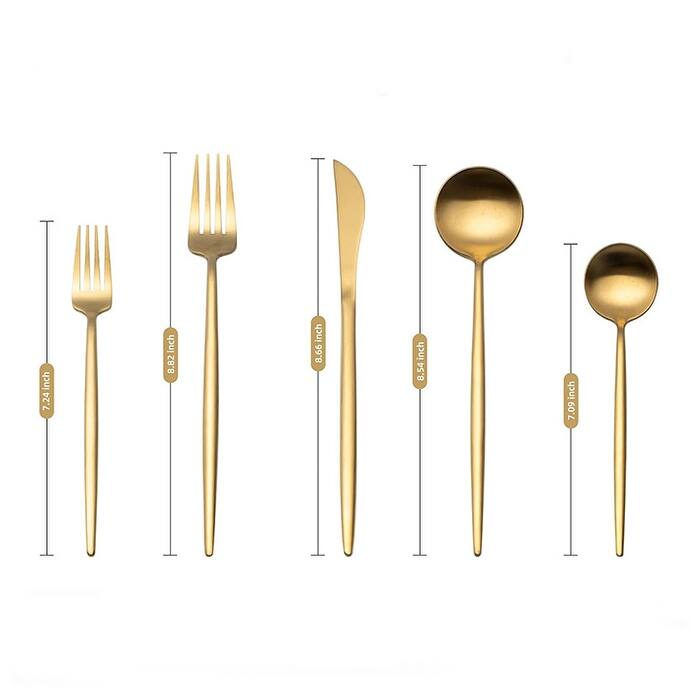 Silverware Set,30Piece Stainless Steel Satin Finish Flatware Set Bed