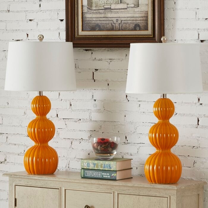28" Ceramic Table Lamp Set (Set of 2) - Picture 10 of 15