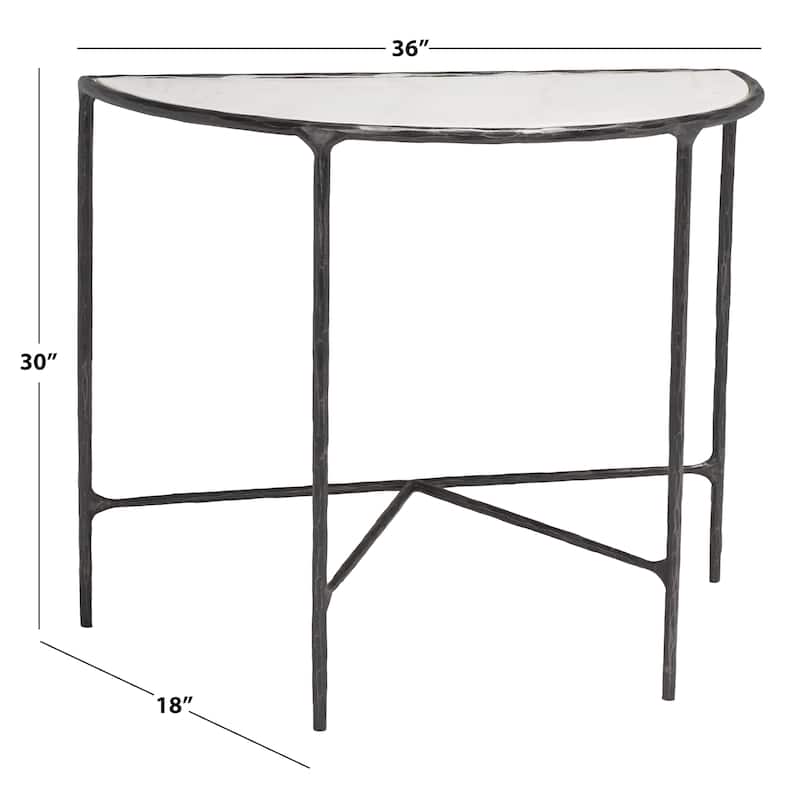 SAFAVIEH Couture Constanca Forged Metal Console Table - 36" W x 18" L x 30" H - 36"W x 18"D x 30"H