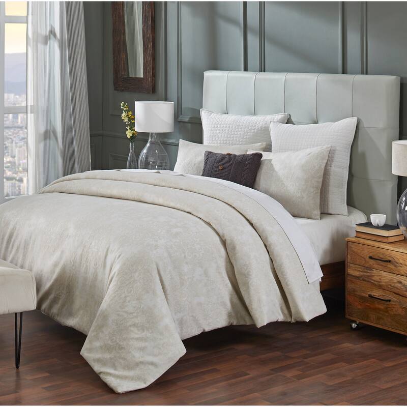 Better Trends Vincent Collection Poly/Cotton Damask Comforter Set with Sham-Supper Absorbent, Machine Washable, Tumble Dry