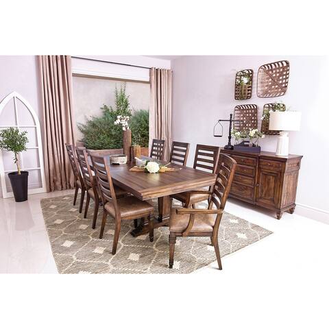Carbon Loft Phineas Vintage Dark Pine 7-piece Dining Set