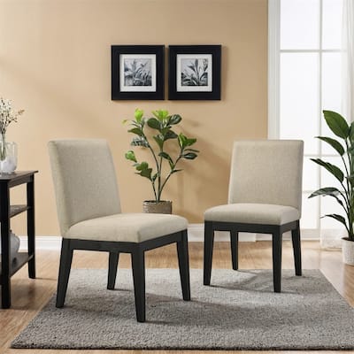 Contemporary Solid Wood Dining Chairs,Set of 2
