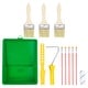 preview thumbnail 1 of 6, 12pcs Paint Roller Kit, Thick 2.5" Chemical Fiber Paint Brushes, for Walls - Multicolor - 7mm