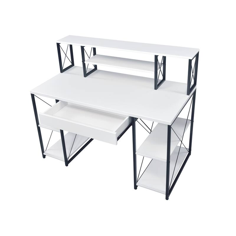 Versatile Modern Writing Desk with Sturdy Construction and Ample Storage