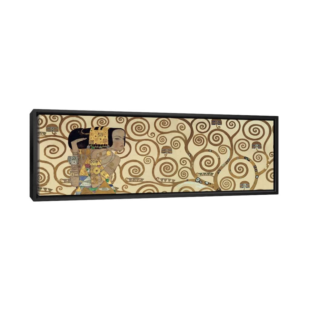 iCanvas "Expectation, Horizontal" by Gustav Klimt Framed Canvas Print