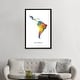 preview thumbnail 14 of 13, iCanvas "Latin America Map" by Michael Tompsett Framed