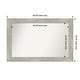 preview thumbnail 12 of 119, Dove Greywash Framed Non-Beveled Custom Wall Mirror, Bathroom Vanity Mirror Outer Size: 46 x 30