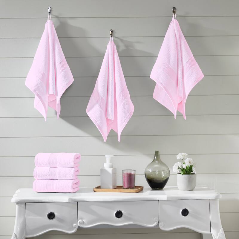Fabstyles Luxury Hand Towels 16 x 28 Inches Set of 6 - 16x28