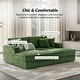 preview thumbnail 12 of 22, HULALA HOME Brigida Modern Oversized Loveseat Sofa Chaise Daybed