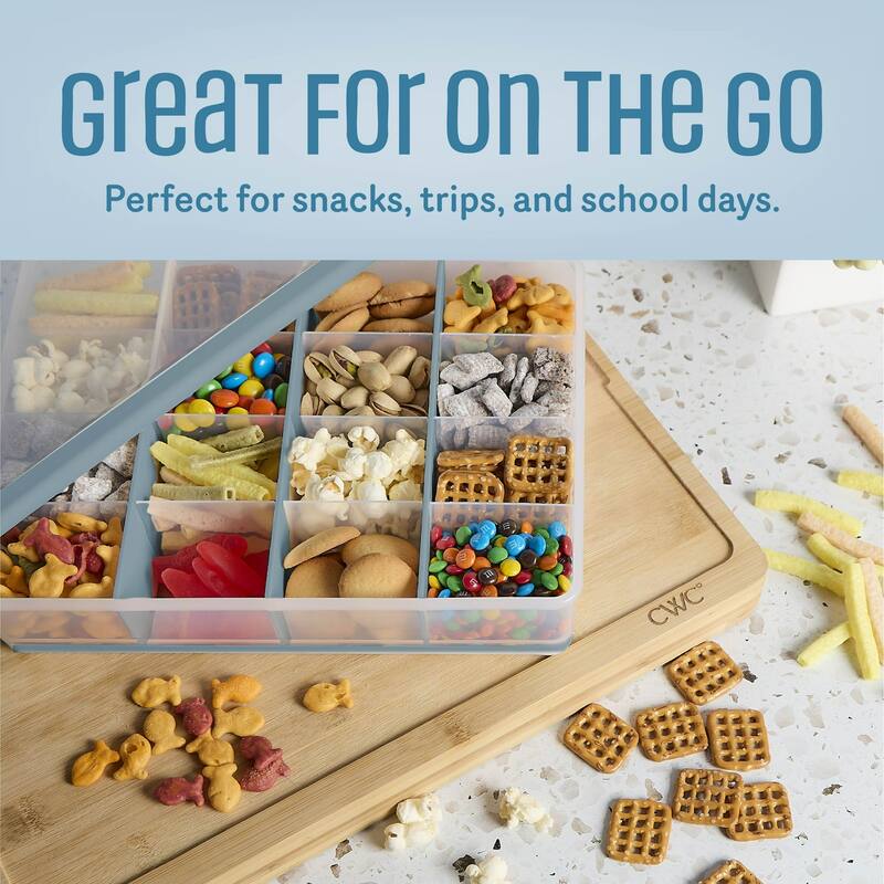 COOK WITH COLOR Snack Box, 16-Compartment Lunch Box & Food Storage Container