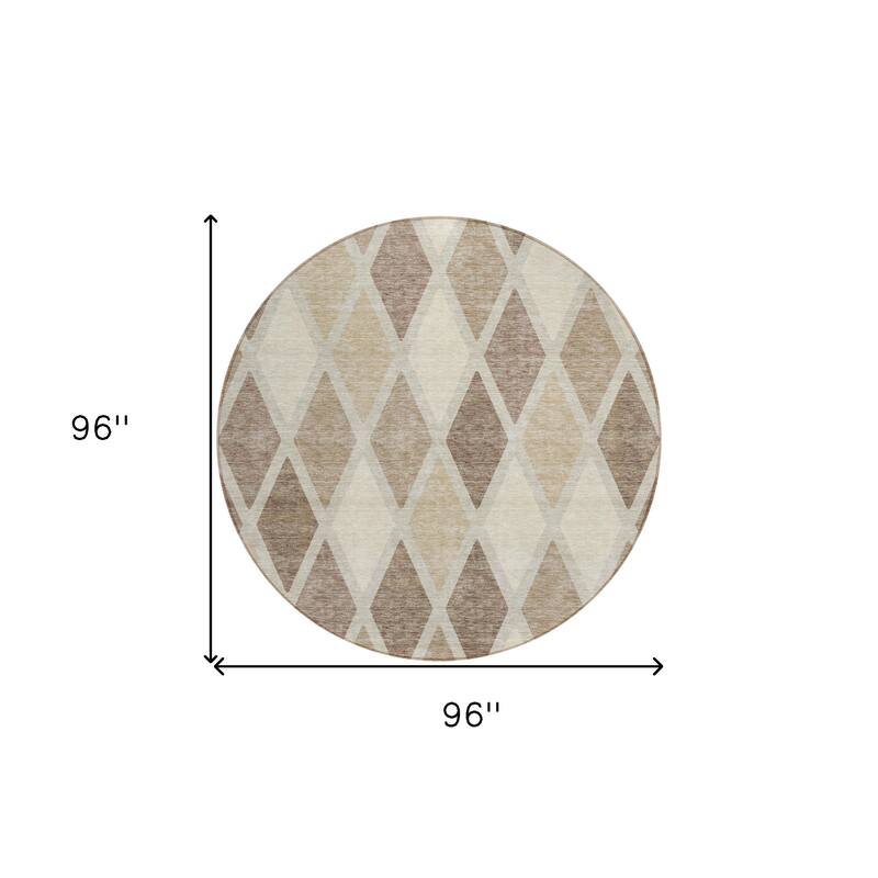 HomeRoots Geometric Transitional Rectangle Outdoor Rug
